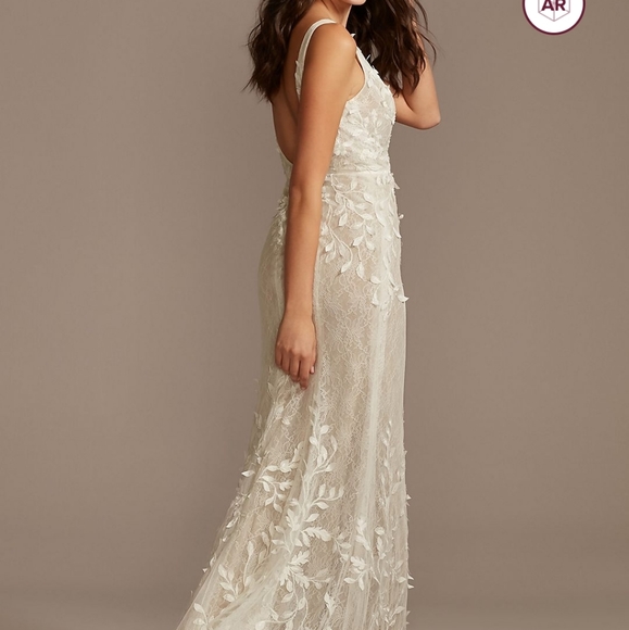 David's Bridal Melissa Sweet 3d Leaves NWT - Picture 2 of 6